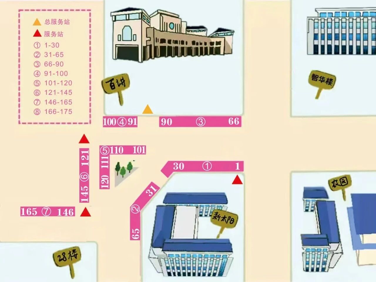 北京大学社团集体招新展位图